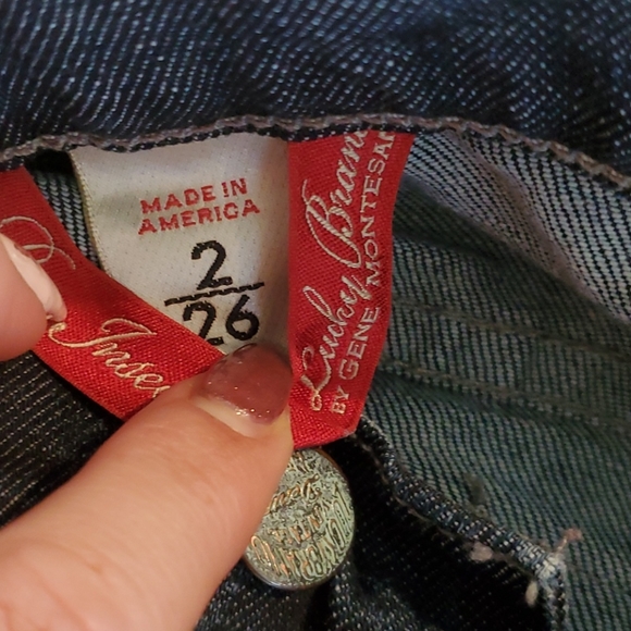 Lucky brand dark wash boot cut jeans 26" (size 2) - Picture 4 of 4